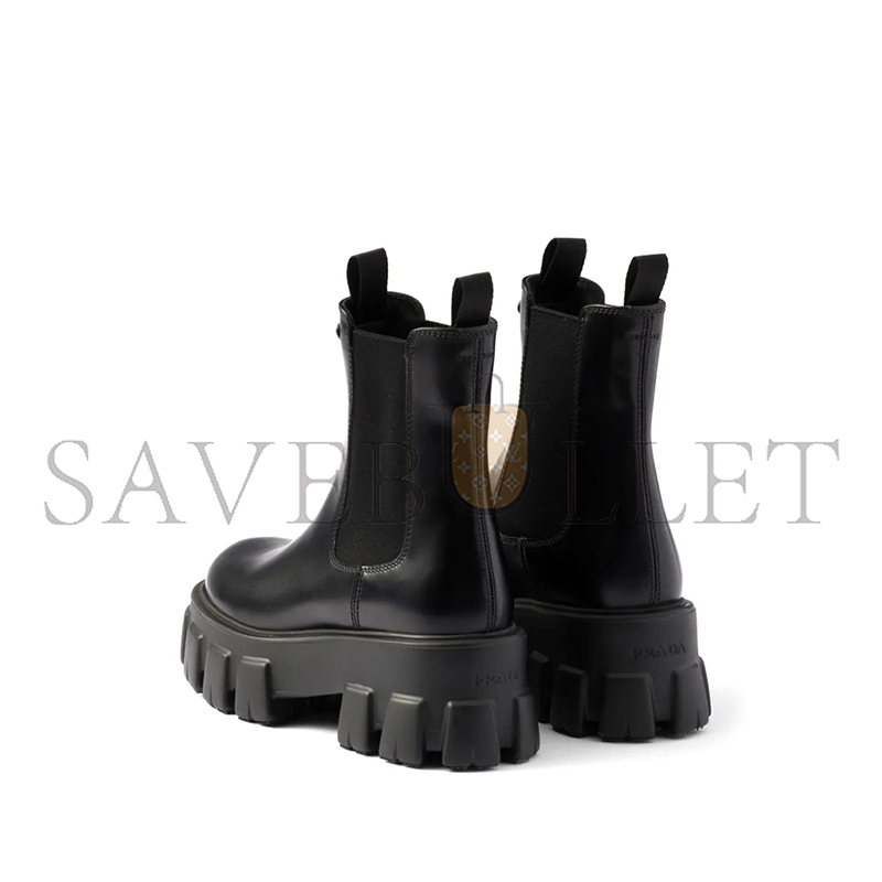 Pra*a monolith leather chelsea boots